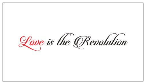 Love is the Revolution V1 Refrigerator Magnet