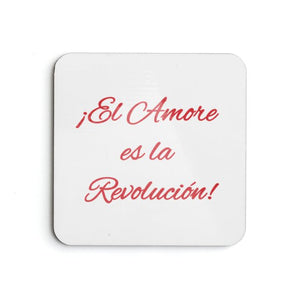 Love is the Revolution Sp V1 (Wh/Rd) Coasters