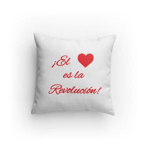 Love is the Revolution Sp V2 (Wh/Rd) Pillow