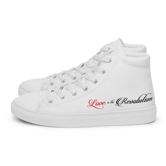 Women’s High Top Sneakers - Love is the Revolution (V1)